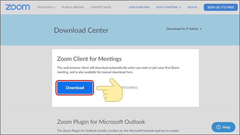 Tải Zoom về máy tính